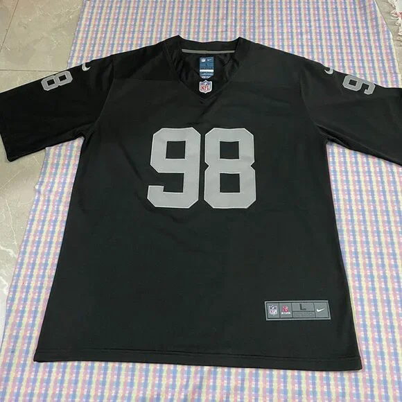 Las Vegas Raiders Crosby Black Jersey No. 98 - Picture 1 of 6